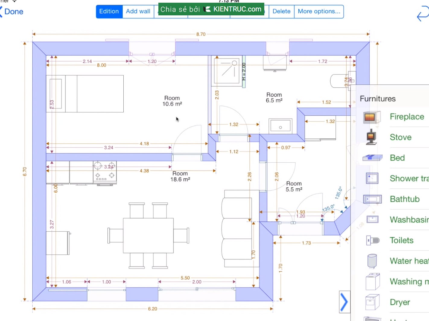 Ứng dụng cho kiến trúc ARCHI Touch 3D