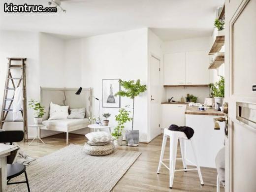 Mẫu thiết kế nội thất chung cư mini được kết hợp hài hòa những màu sắc tươi sáng luôn là sự lựa chọn hoàn hảo nhất