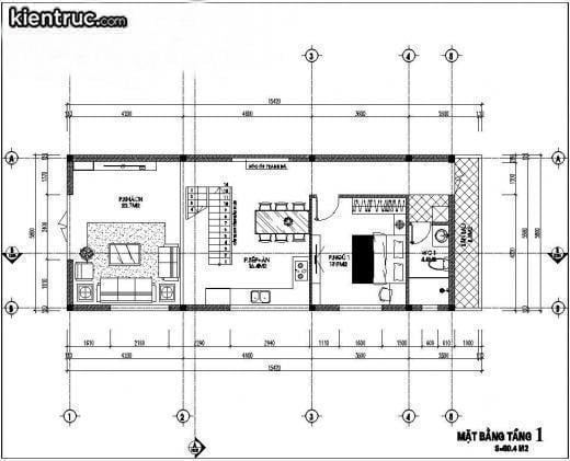 Bản vẽ mặt bằng nhà cấp 4