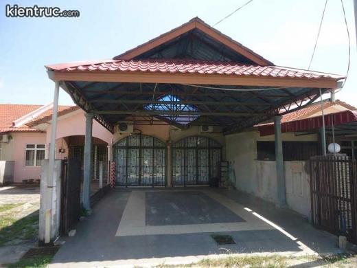 Mặt tiền nhà cấp 4 có gác lửng mái thái đẹp  Thai house Biệt thự Gác lửng