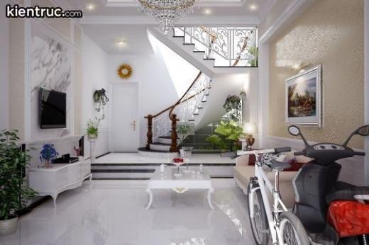 Bố trí cầu thang dọc cho nhà ống 4m - 5m tiết kiệm diện tích | Kiến trúc Bộ  Ba