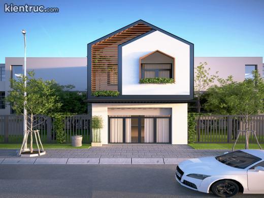 mẫu nhà ống 2 tầng
