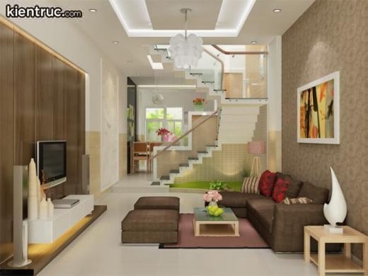 Top 3 mẫu thiết kế cầu thang nhà ống 5m đẹp, sang trọng, hiện đại