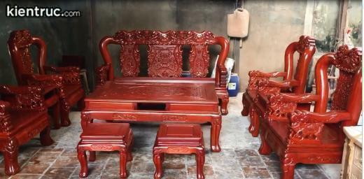 bàn ghế gỗ hương đỏ