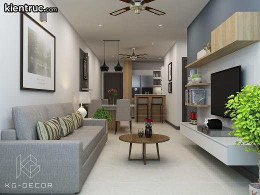 Thiết kế căn hộ chung cư 50m2