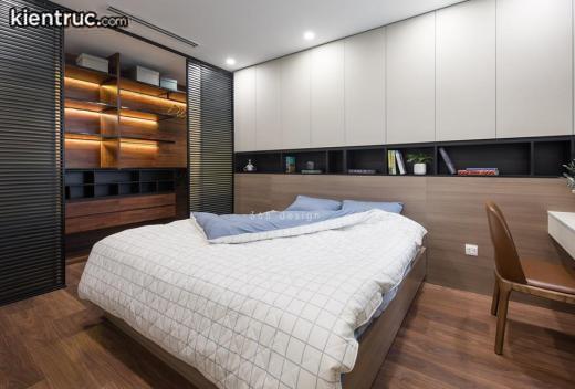  Thiết kế phòng ngủ chung cư hiện đại, nội thất linh hoạt, thiết kế trẻ trung, sáng tạo.