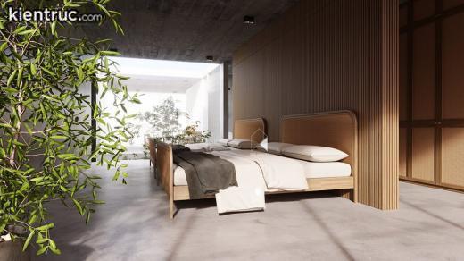 Phòng ngủ chung cư giống như một spa resort trong nhà