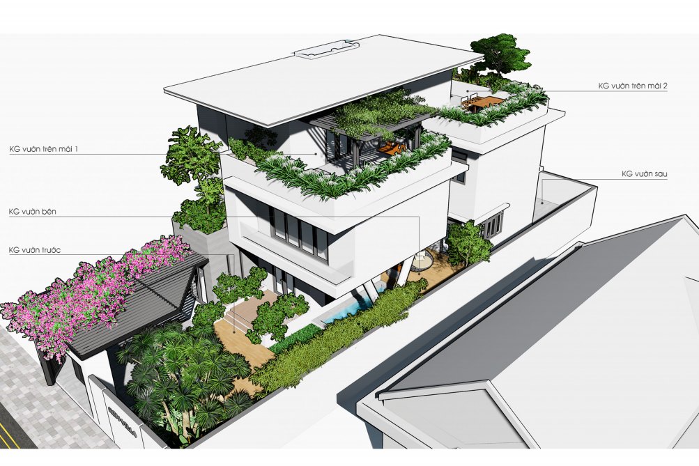 Thiết kế Biệt Thự tại Khánh Hòa Sân vườn biệt thự tại Cam Ranh - Khánh Hòa - Thiết kế và thi công 1584494871 1
