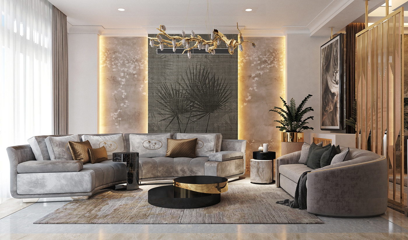 MỘT SỐ MẪU PHÒNG KHÁCH MANG THIẾT KẾ LUXURY SANG TRỌNG3
