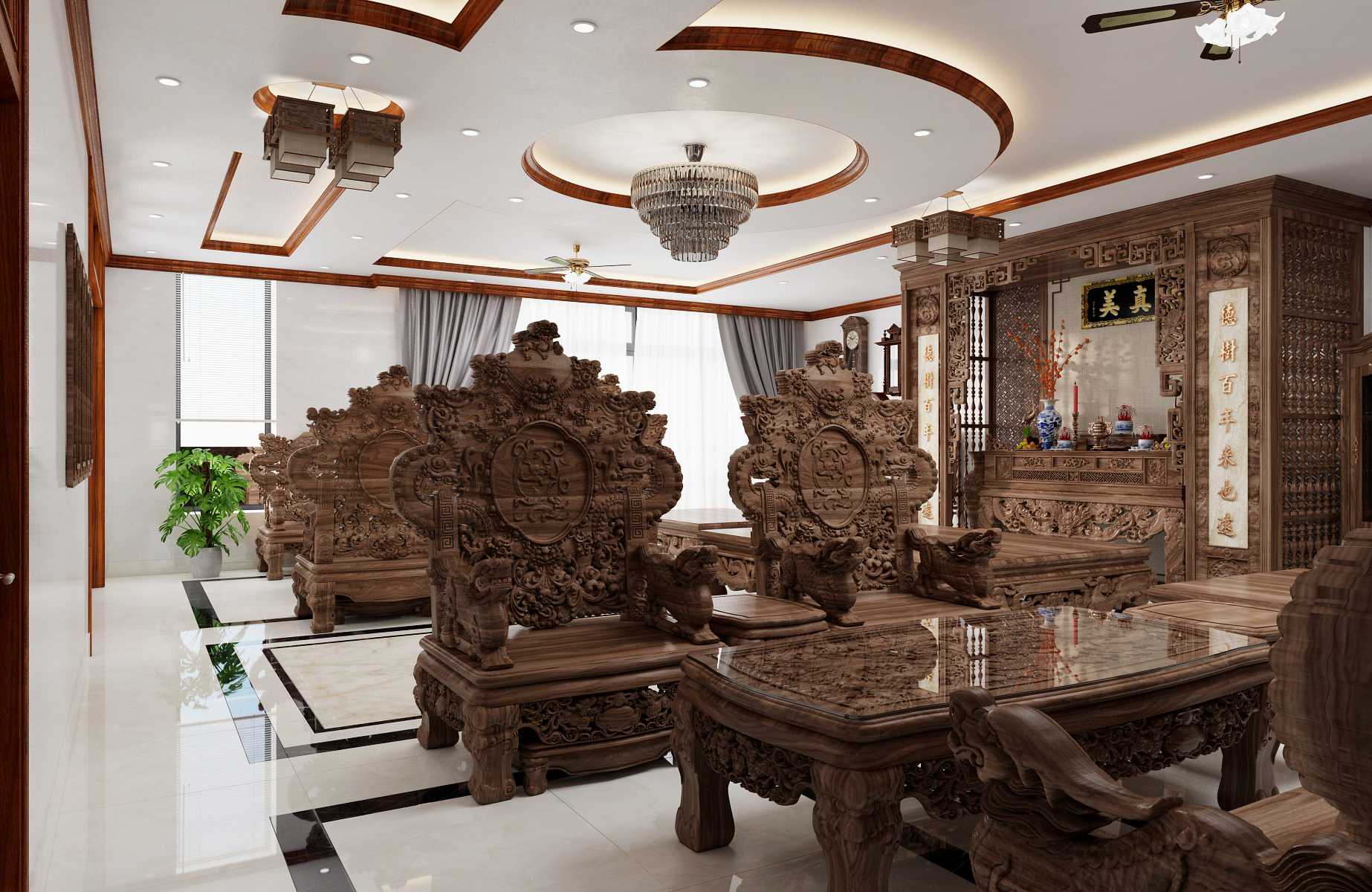 Thiết kế nội thất Biệt Thự tại Nam Định Living House 1573645677 8