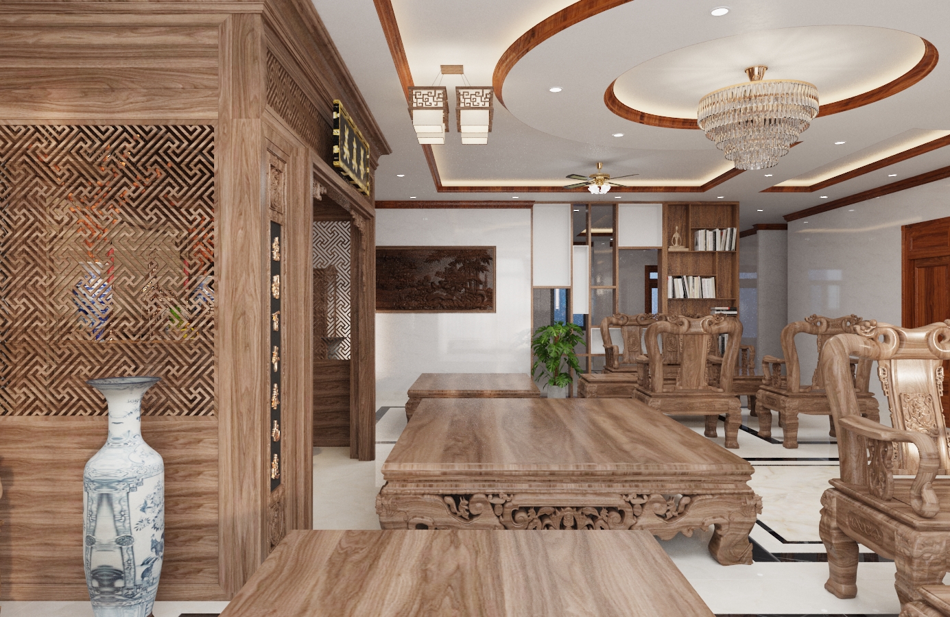 Thiết kế nội thất Biệt Thự tại Nam Định Living House 1573645678 16