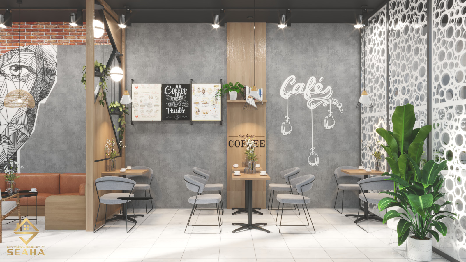 Thiết kế nội thất Cafe tại Nghệ An THE MELI NGHỆ AN 1628345909 1