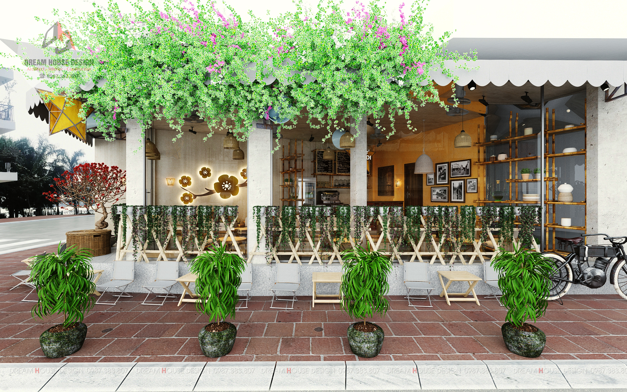 thiết kế nội thất Cafe tại Hà Nội CÀ PHÊ HÀ NỘI 2 1554695657