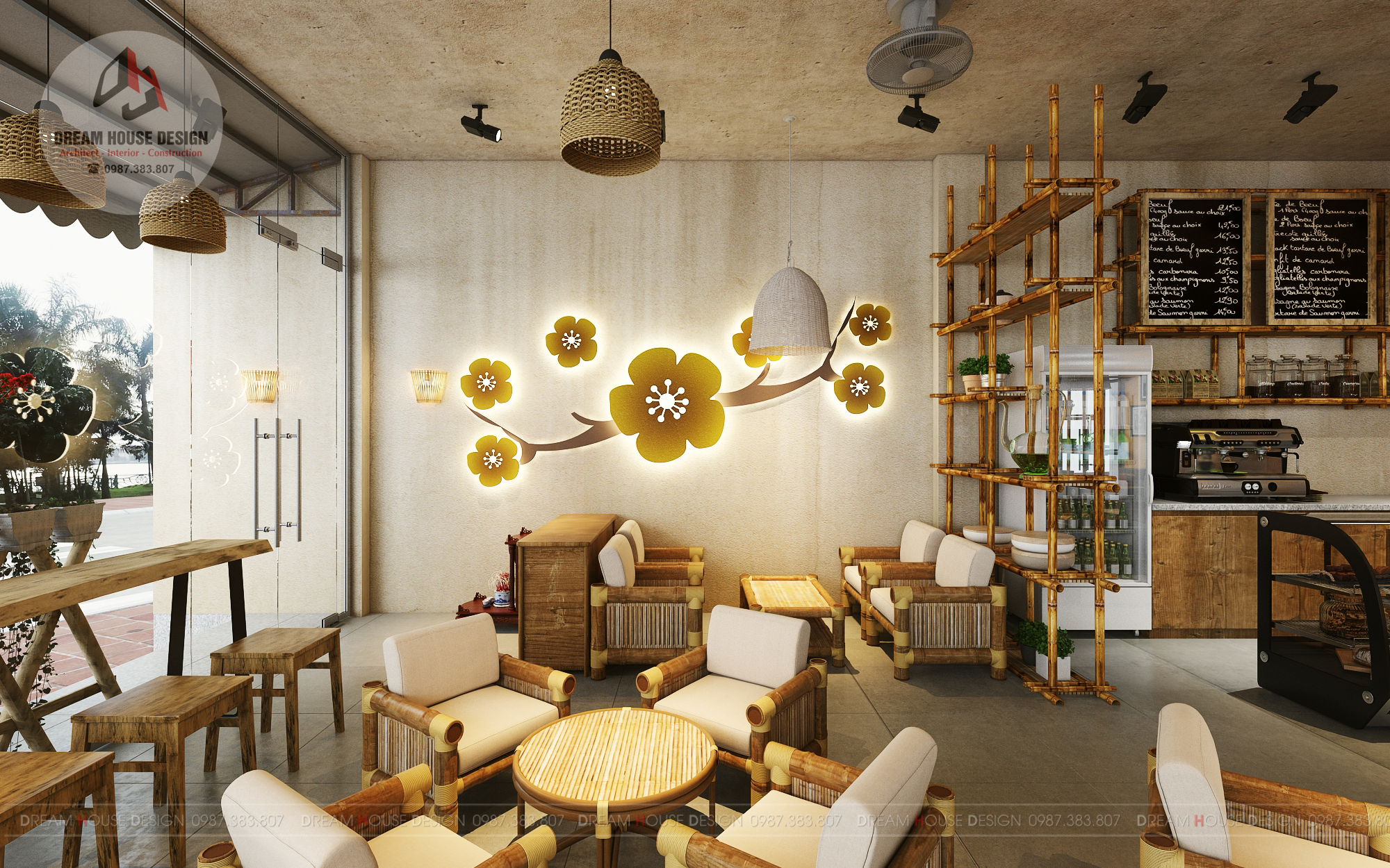 thiết kế nội thất Cafe tại Hà Nội CÀ PHÊ HÀ NỘI 7 1554695655