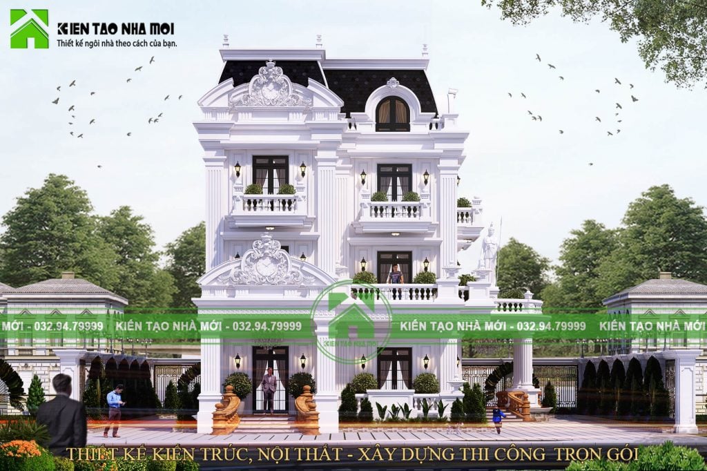 Thiết kế Biệt Thự tại Quảng Ninh THIẾT KẾ BIỆT THỰ 3 TẦNG TINH TẾ, SANG TRỌNG 1586583329 0