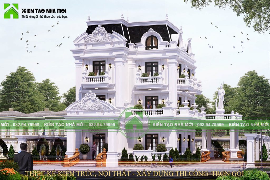 Thiết kế Biệt Thự tại Quảng Ninh THIẾT KẾ BIỆT THỰ 3 TẦNG TINH TẾ, SANG TRỌNG 1586583329 1