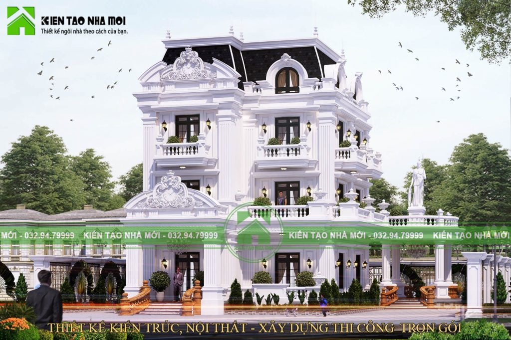 Thiết kế Biệt Thự tại Quảng Ninh THIẾT KẾ BIỆT THỰ 3 TẦNG TINH TẾ, SANG TRỌNG 1586583329 4