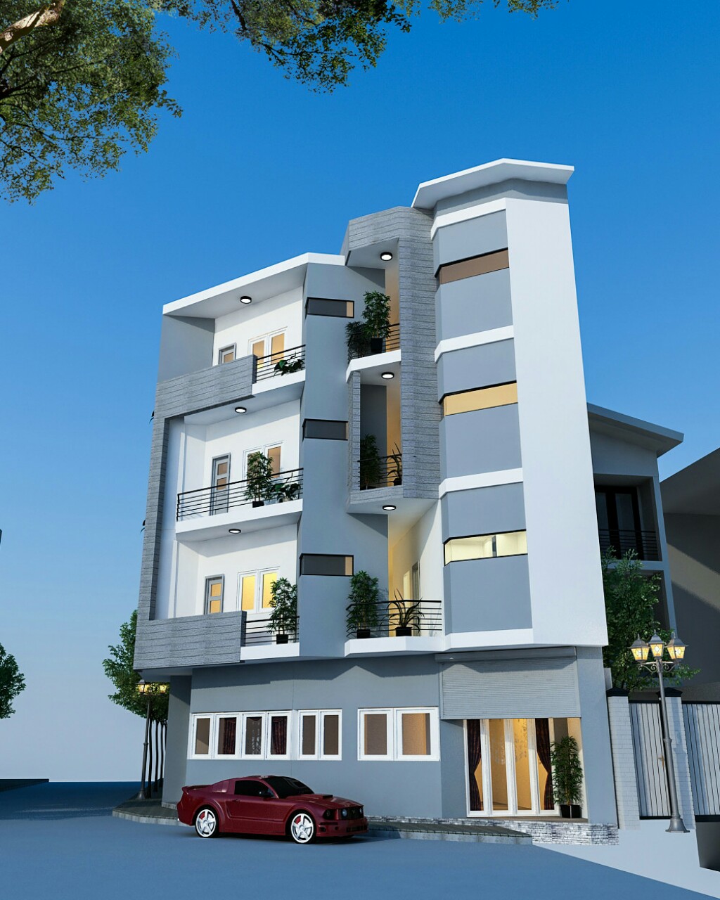 thiết kế Nhà 5 tầng tại Hà Nội Nhà trọ cho thuê 6 1551328090