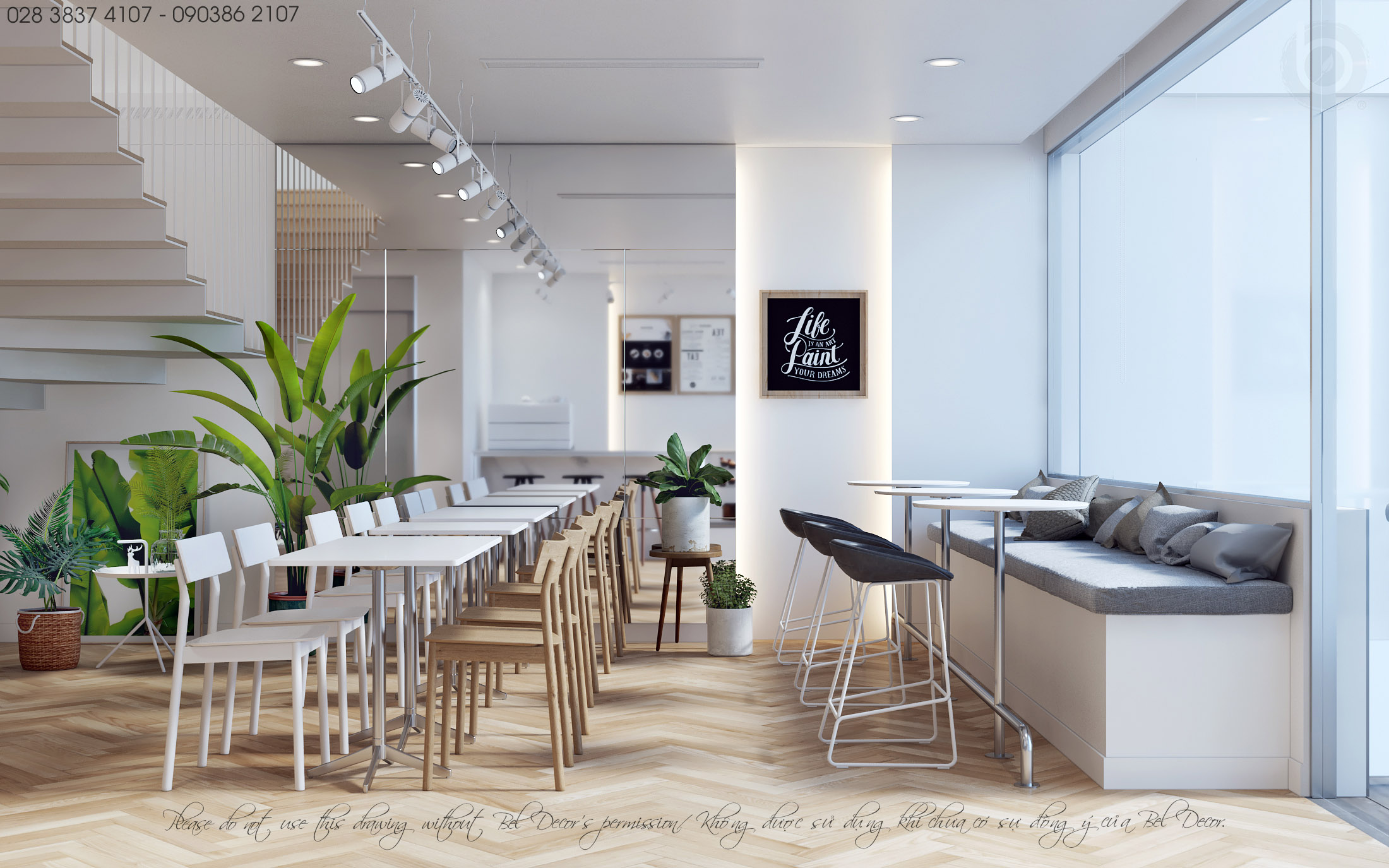 thiết kế nội thất Cafe tại Hồ Chí Minh THIẾT KẾ NỘI THẤT CAFE KẾT HỢP VĂN PHÒNG (PR1840) 1 1562655360