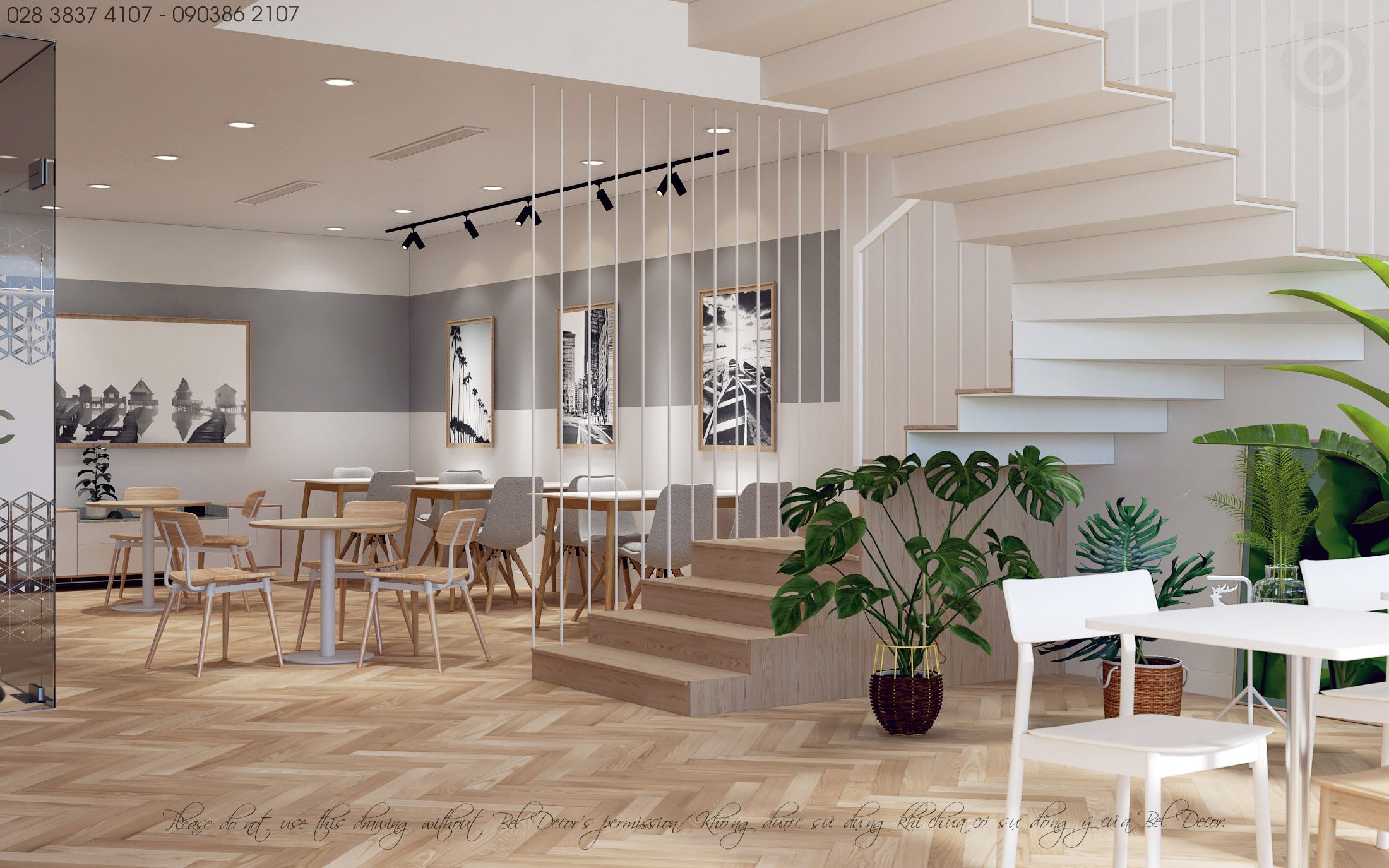 thiết kế nội thất Cafe tại Hồ Chí Minh THIẾT KẾ NỘI THẤT CAFE KẾT HỢP VĂN PHÒNG (PR1840) 2 1562655360