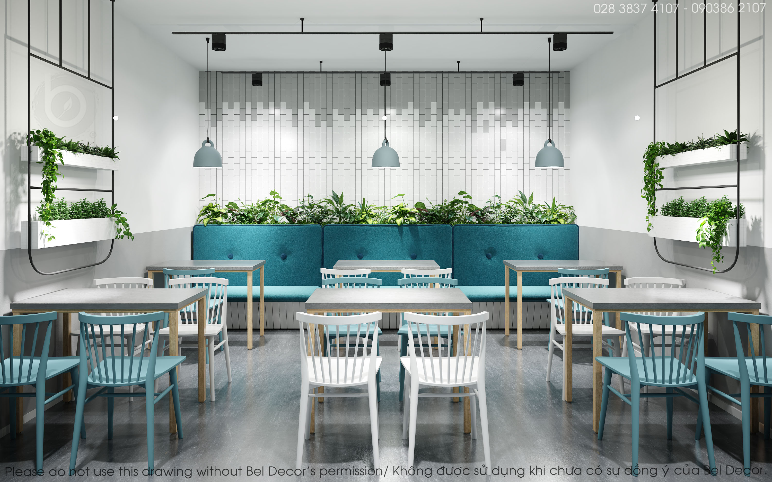 thiết kế nội thất Cafe tại Hồ Chí Minh THIẾT KẾ NỘI THẤT MILK-TEA SHOP (PR1824) 4 1540891823