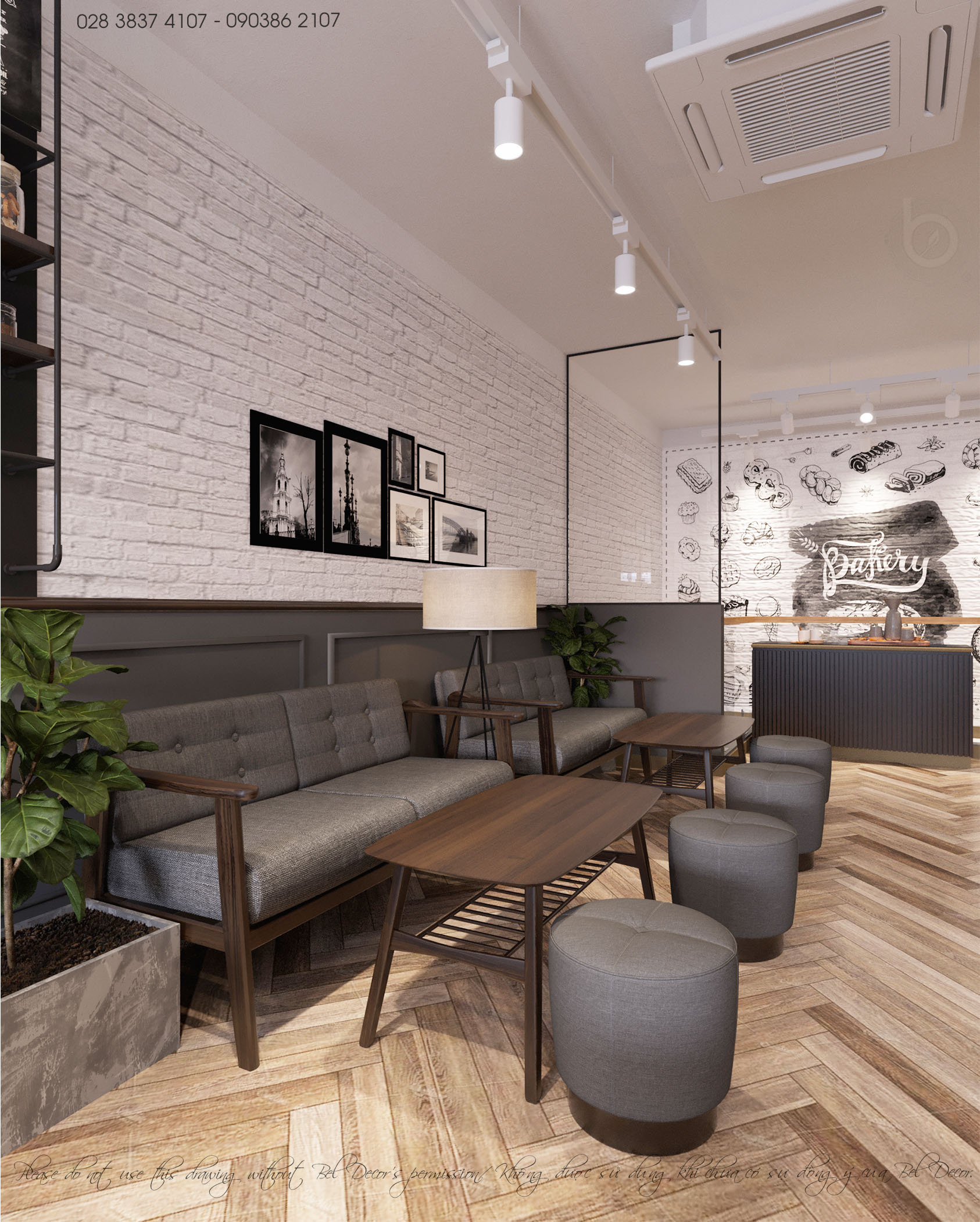 thiết kế nội thất Cafe tại Hồ Chí Minh THIẾT KẾ NỘI THẤT BAKERY (PR1911) 6 1562656058