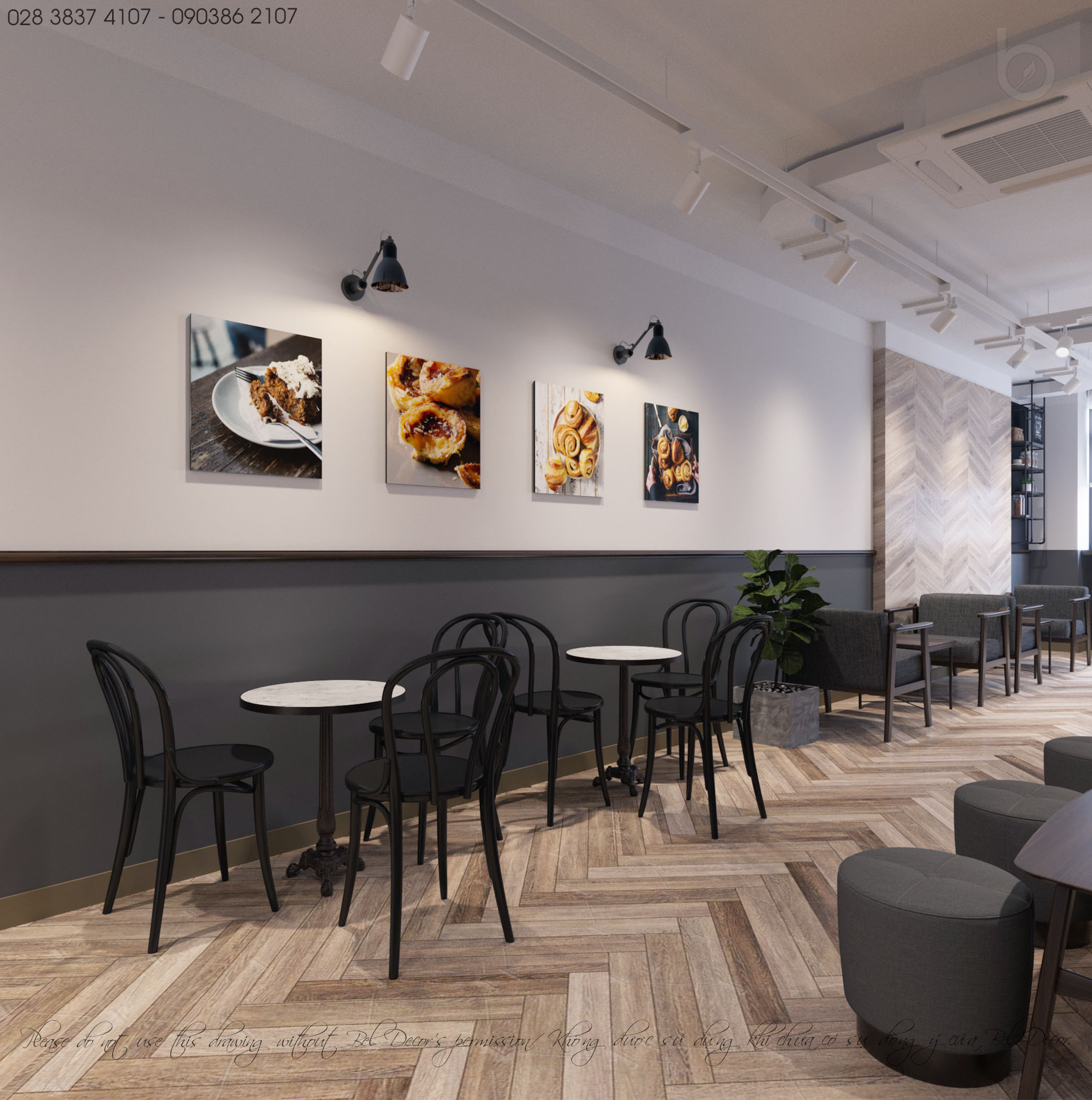 thiết kế nội thất Cafe tại Hồ Chí Minh THIẾT KẾ NỘI THẤT BAKERY (PR1911) 7 1562656059