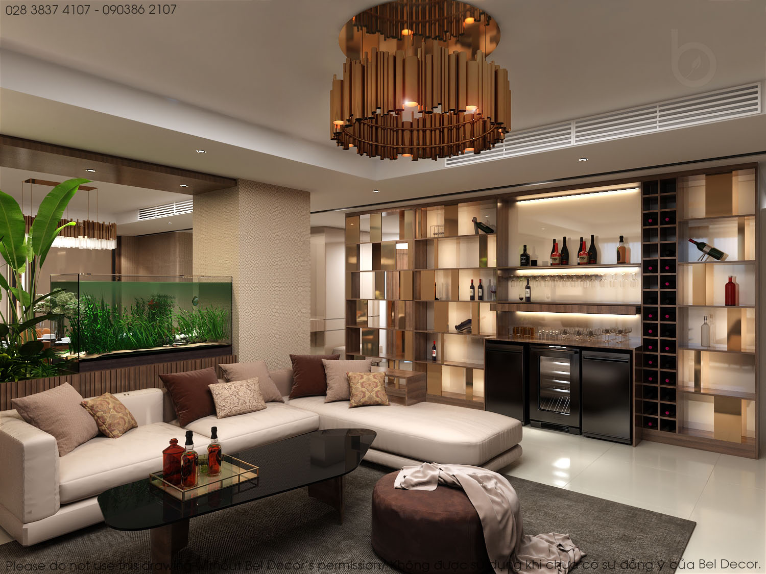 thiết kế nội thất chung cư tại Hồ Chí Minh Thiết kế nội - ngoại thất Penthouse HO17129 10 1537428041