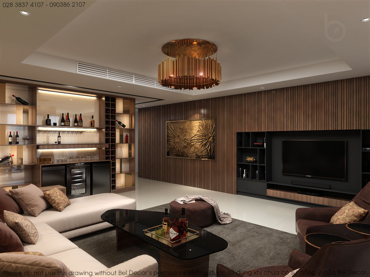 thiết kế nội thất chung cư tại Hồ Chí Minh Thiết kế nội - ngoại thất Penthouse HO17129 12 1537428041