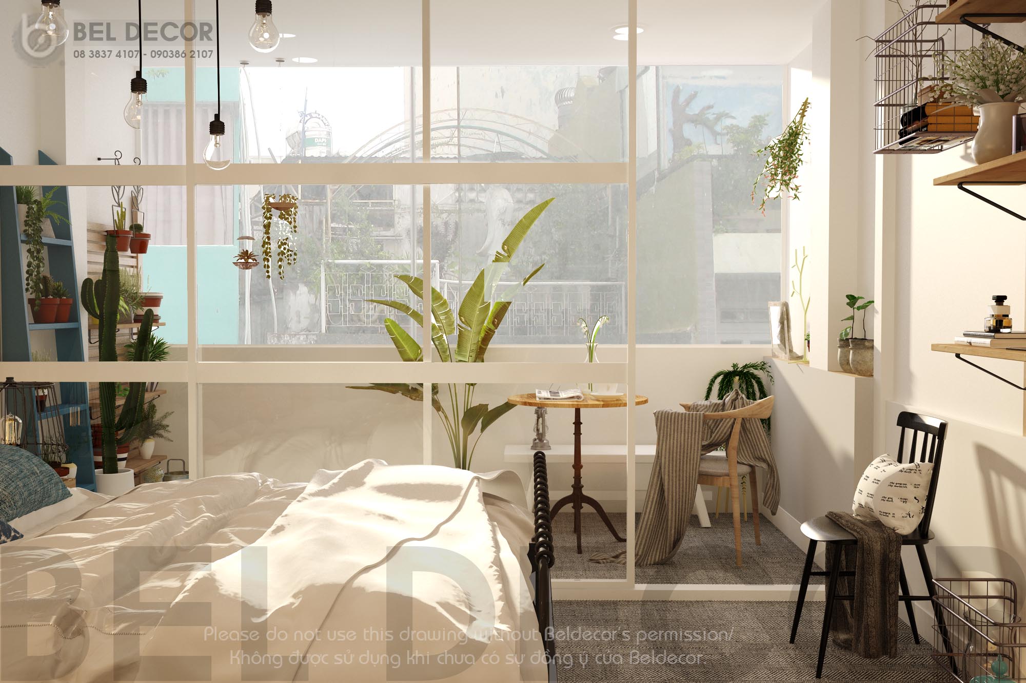 thiết kế nội thất chung cư tại Hồ Chí Minh THIẾT KẾ NỘI THẤT CĂN HỘ (OF1626) 5 1562833903