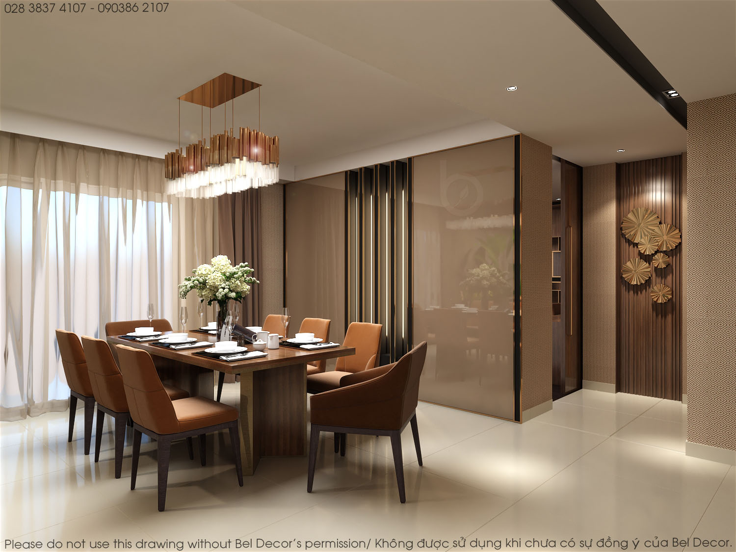 thiết kế nội thất chung cư tại Hồ Chí Minh Thiết kế nội - ngoại thất Penthouse HO17129 7 1537428026