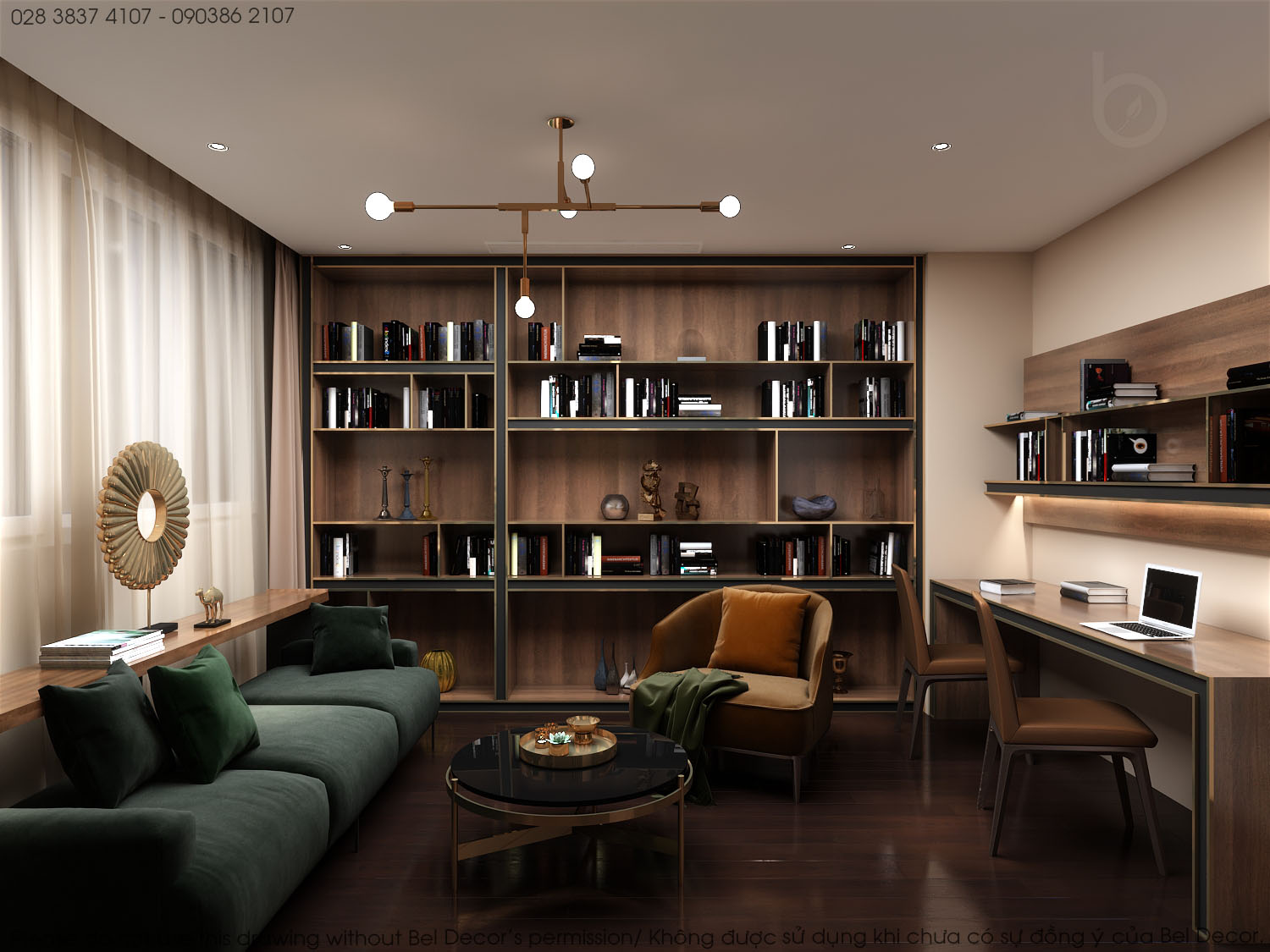 thiết kế nội thất chung cư tại Hồ Chí Minh Thiết kế nội - ngoại thất Penthouse HO17129 9 1537428029
