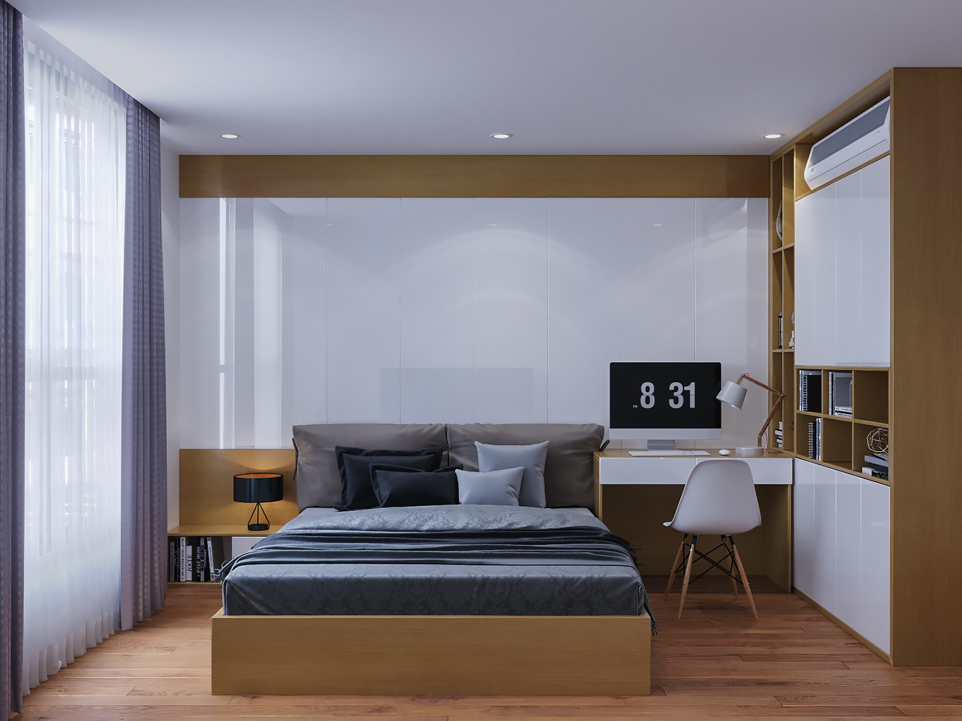 thiết kế nội thất chung cư tại Hà Nội Thiết kế nội thất căn hộ E4 6 1537930097
