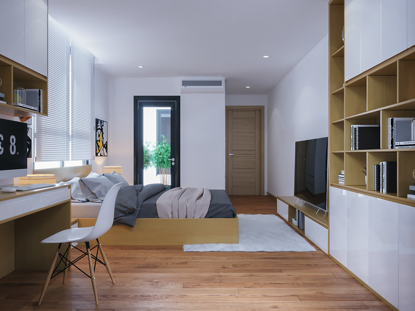 thiết kế nội thất chung cư tại Hà Nội Thiết kế nội thất căn hộ E4 8 1537930128