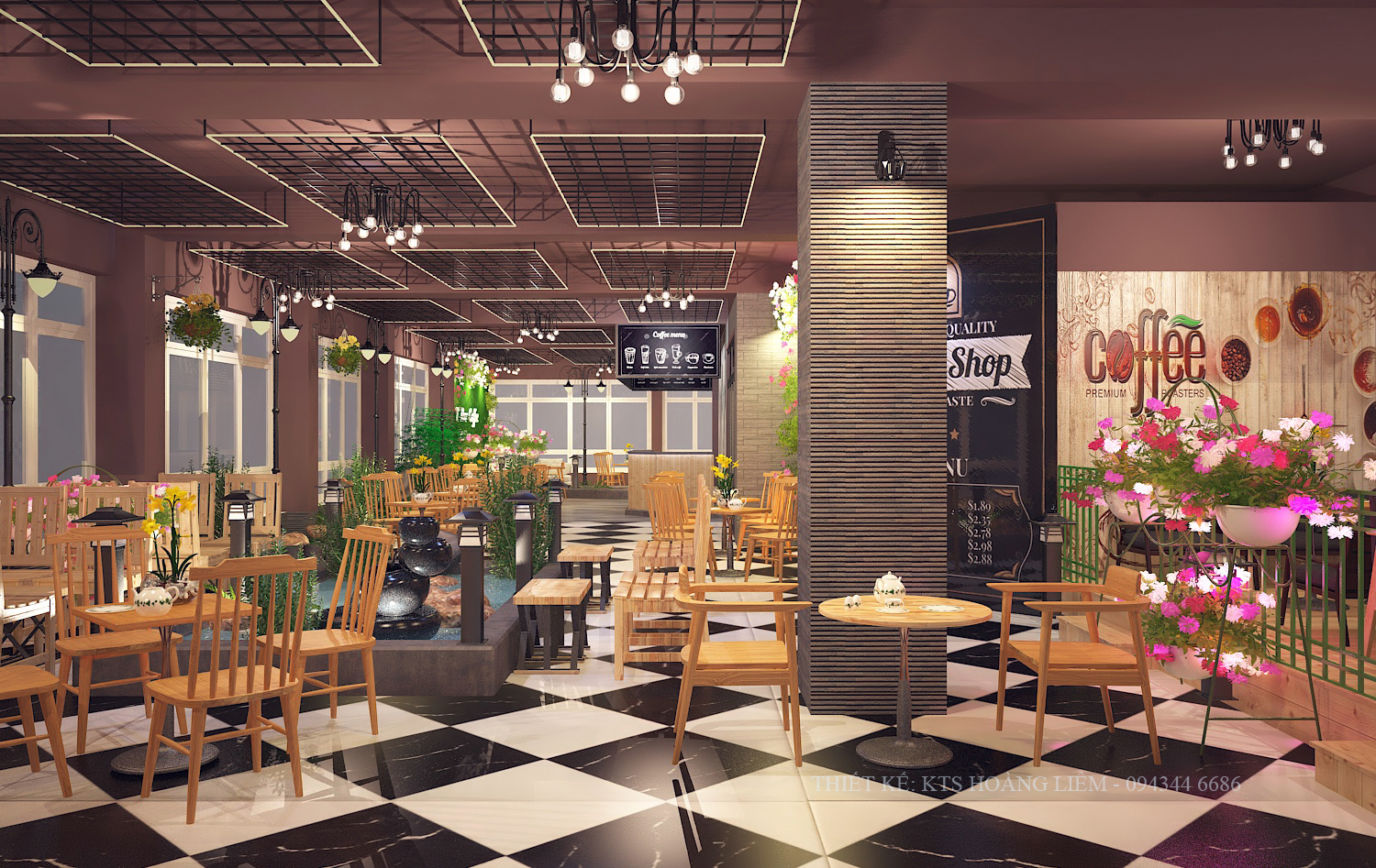 Thiết kế nội thất Cafe tại Vĩnh Phúc Thiết kế không gian cafe Vĩnh Phúc 1576581383 3