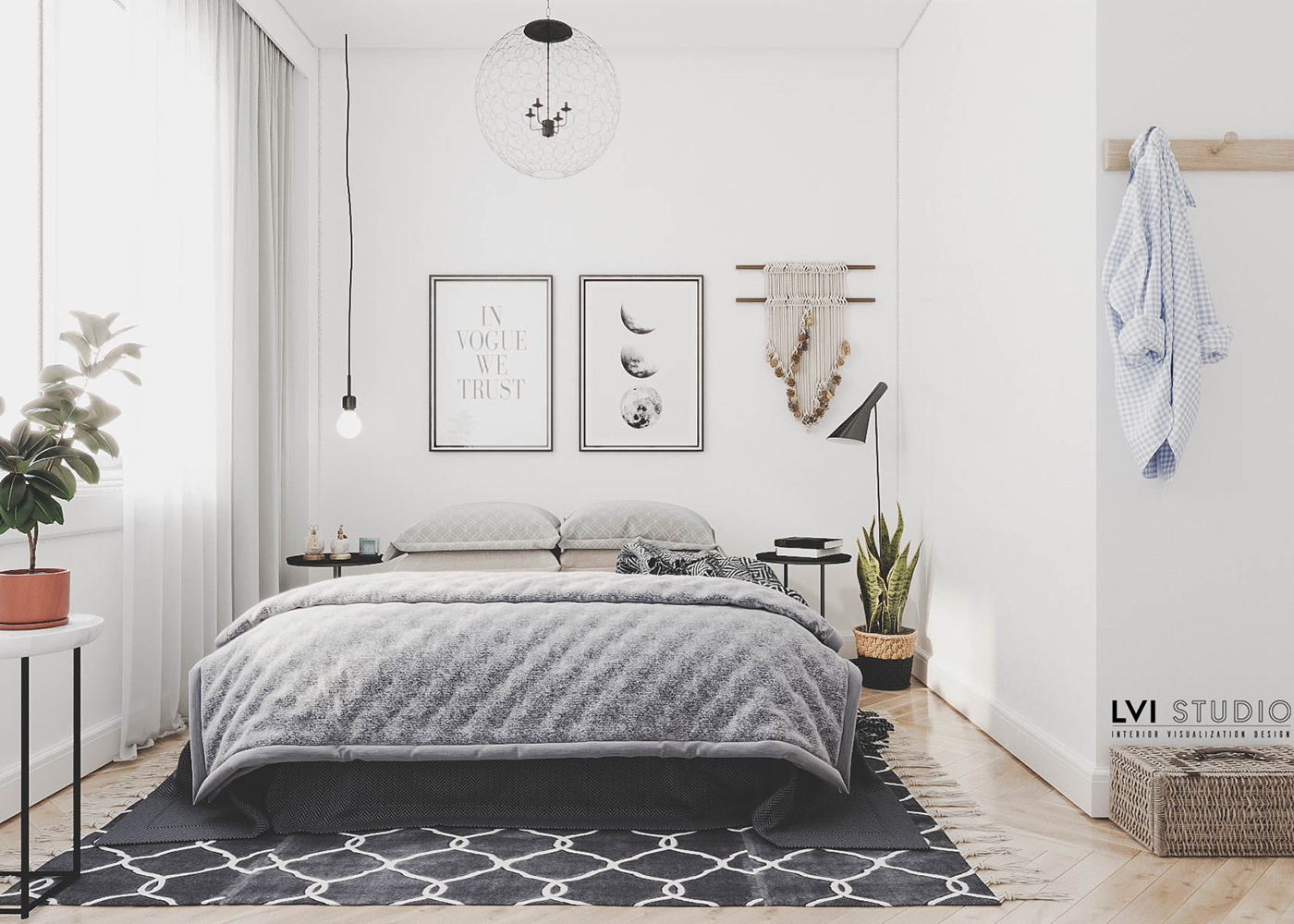 thiết kế Nội thất Chung Cư Bedroom Scandinavian210