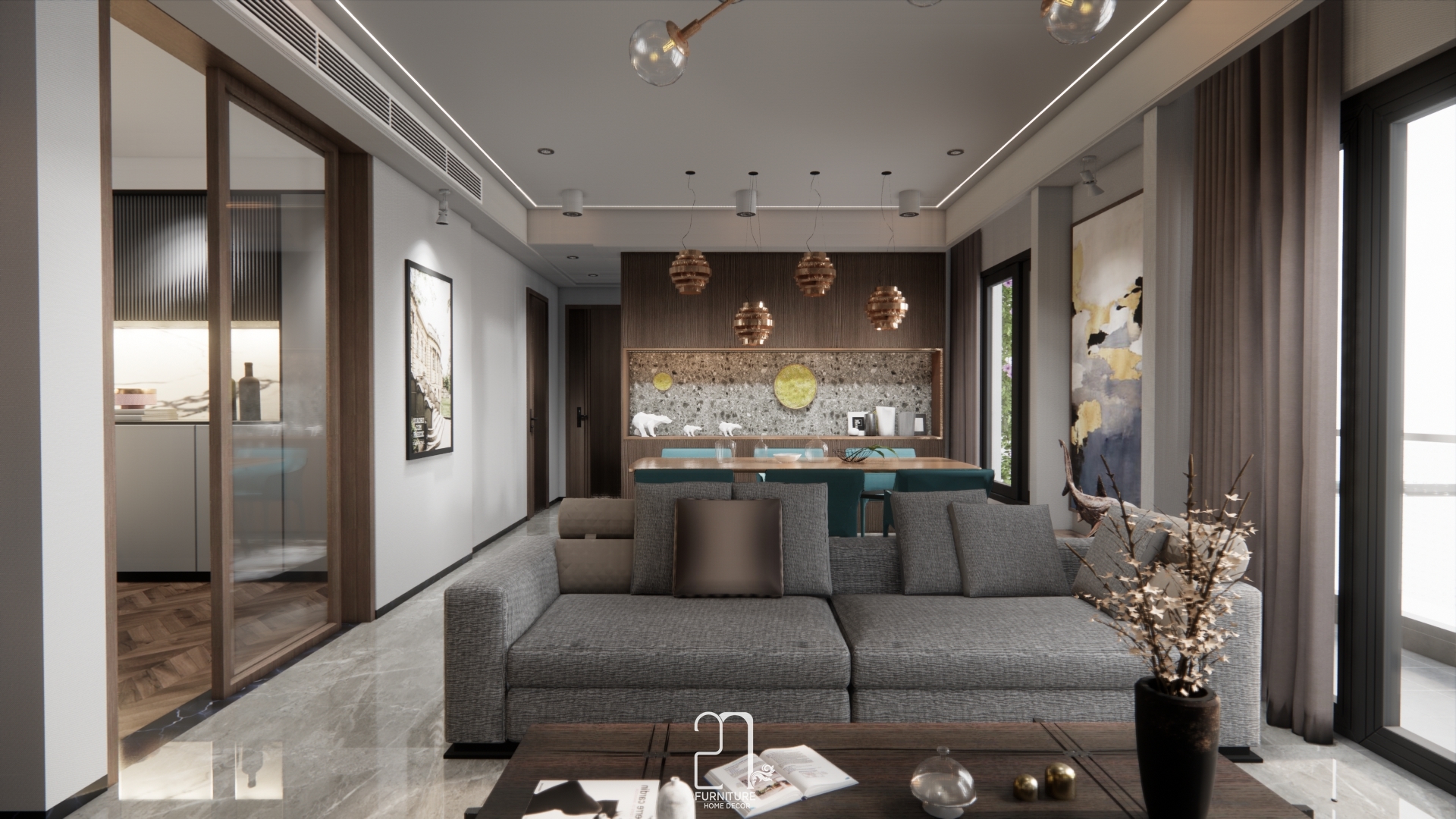 Thiết kế nội thất Chung Cư tại Đồng Nai Thiết kế căn hộ chung cư Biên Hòa 1631501599 8