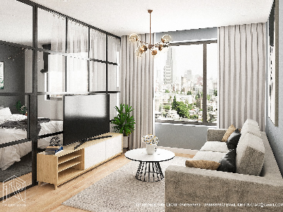 Thiết kế nội thất Chung Cư tại Hà Nội Chung cư 2 ngủ GreenBay