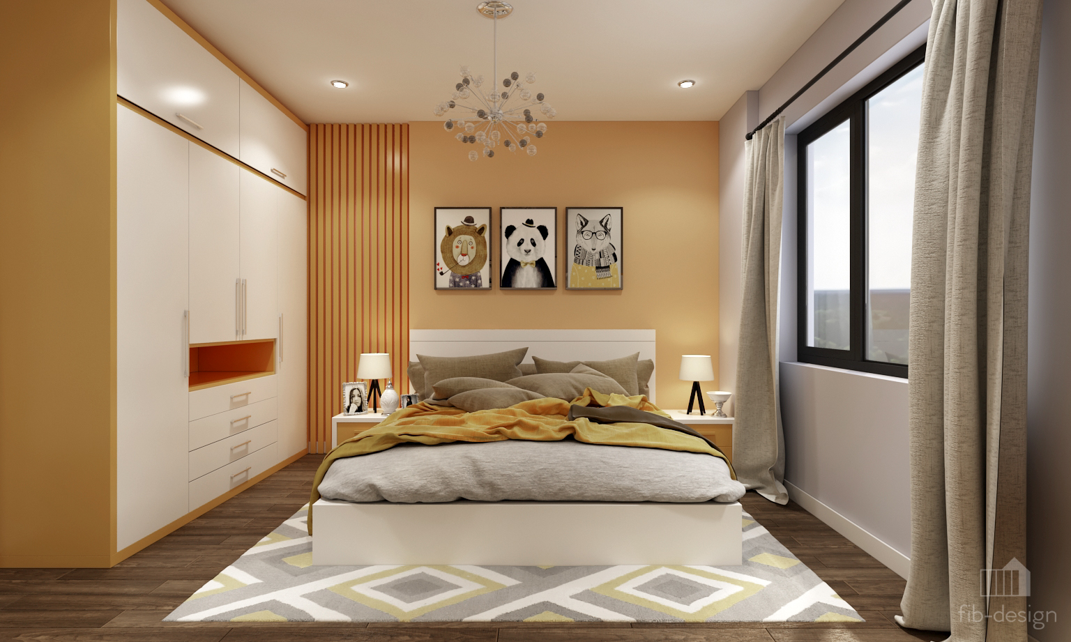 thiết kế nội thất chung cư tại Hà Nội Phòng mẫu Goldmark city 17 1548751372