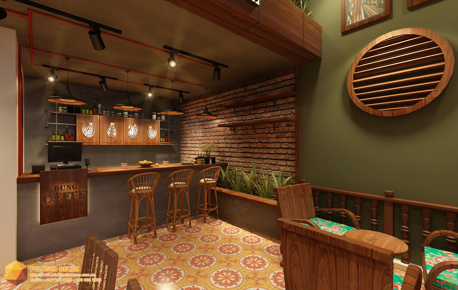 thiết kế nội thất Cafe tại Lào Cai CAFE DŨNG 3 1561950162