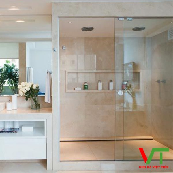 Đá ốp nhà tắm Crema Marfil1. Kích thước: Rộng: 200mm – 1900mm .