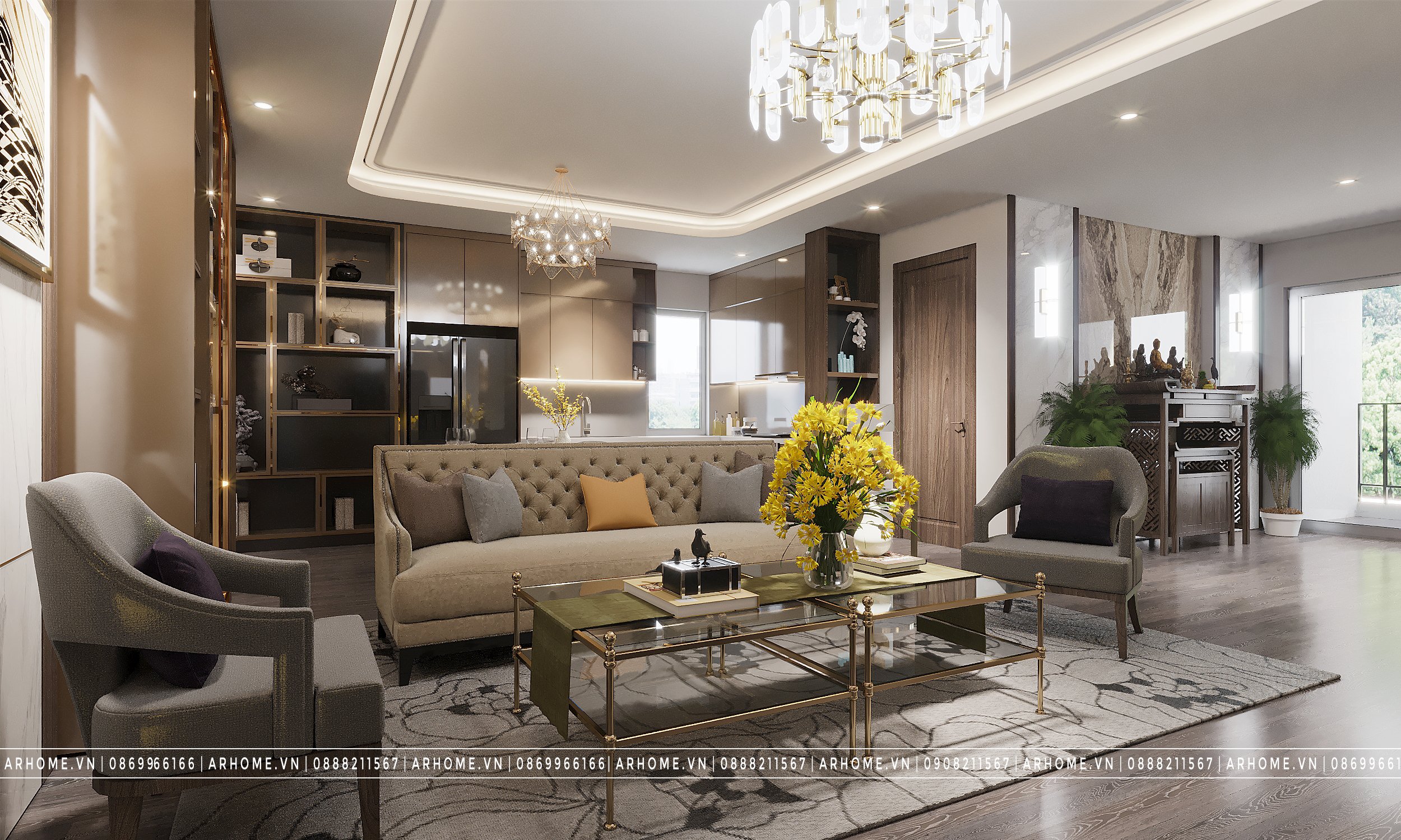 Thiết kế nội thất Chung Cư tại Hà Nội Thiết kế nội thất căn hộ chung cư N05 Hoàng Đạo Thuý phong cách Hiện Đại 1610507685 1