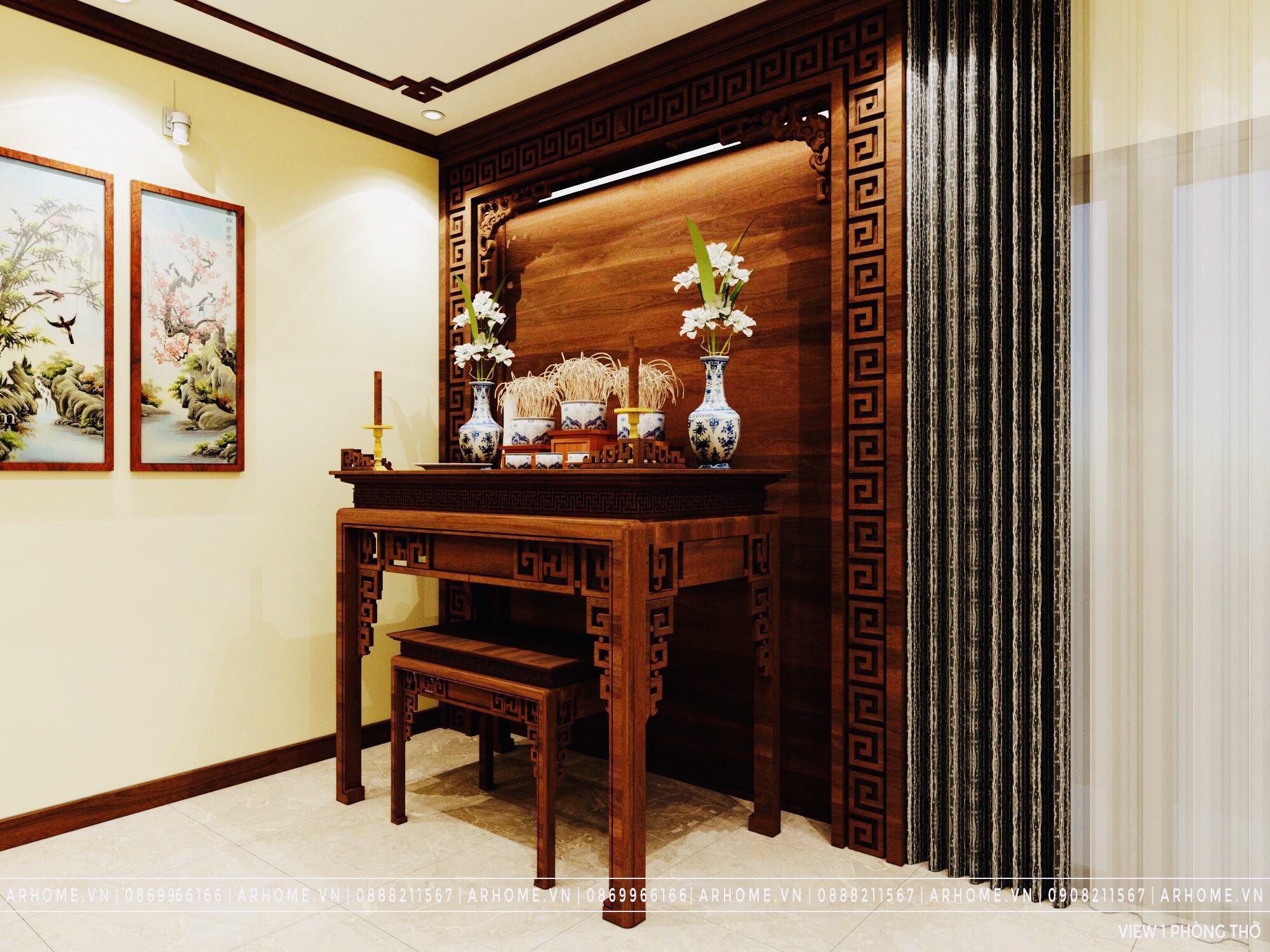 Thiết kế nội thất Nhà tại Hà Nội Hiện đại & độc đáo trong thiết kế nội thất liền kề Gamuda Garden của chú Hùng 1604312107 7