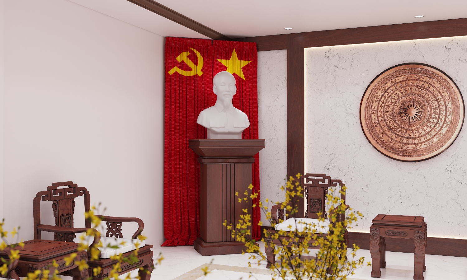 Thiết kế nội thất Công Trình Công Cộng tại Bắc Ninh CTY_NƯỚC_SẠCH 1637571781 8