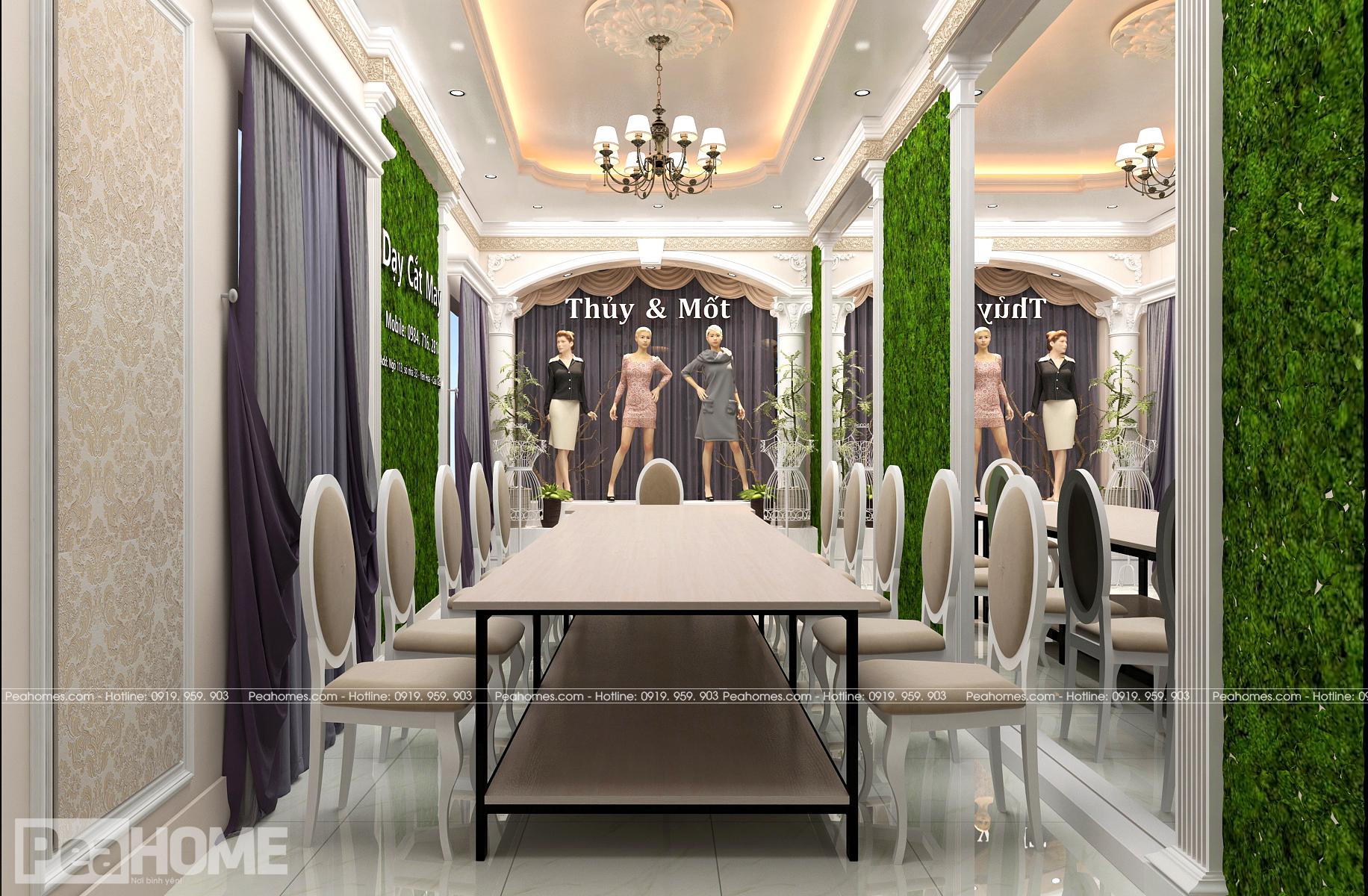 thiết kế nội thất Biệt Thự tại Hà Nội NỘI THẤT BIỆT THỰ TÂN CỔ ĐIỂN 14 1559894803