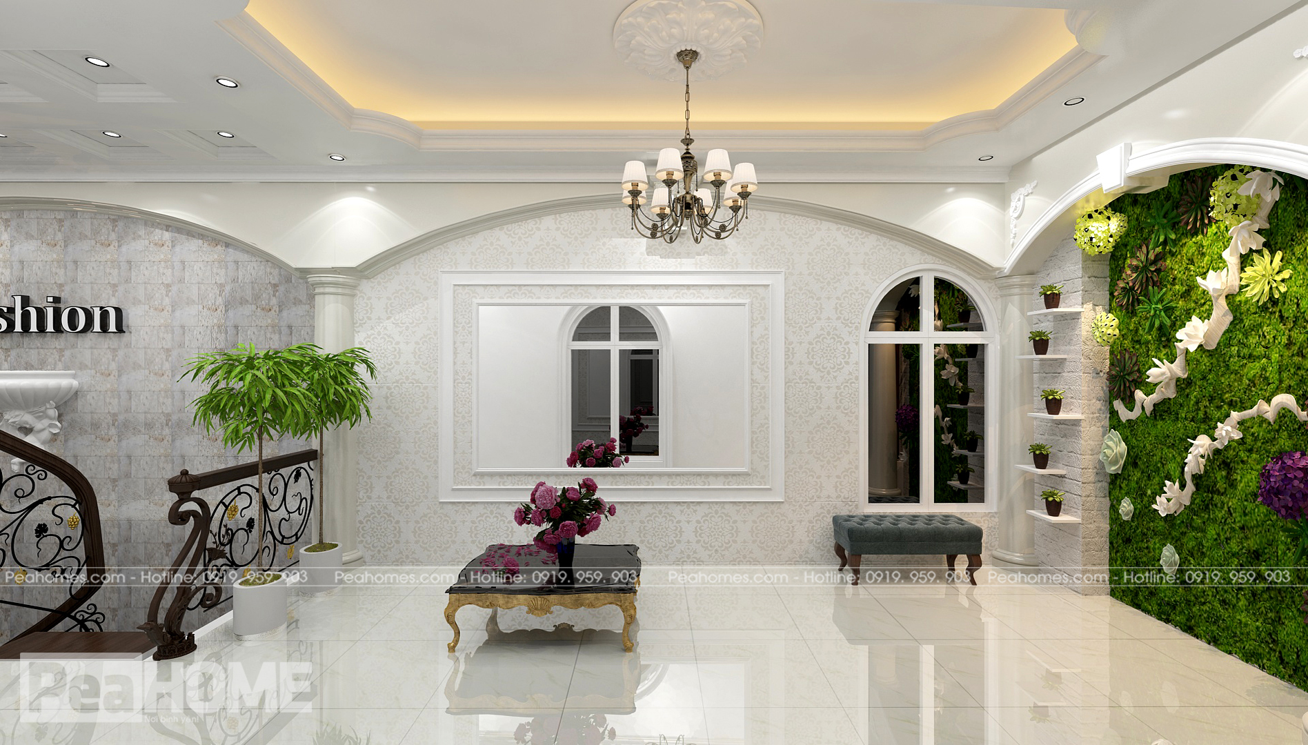 thiết kế nội thất Biệt Thự tại Hà Nội NỘI THẤT BIỆT THỰ TÂN CỔ ĐIỂN 23 1559894806