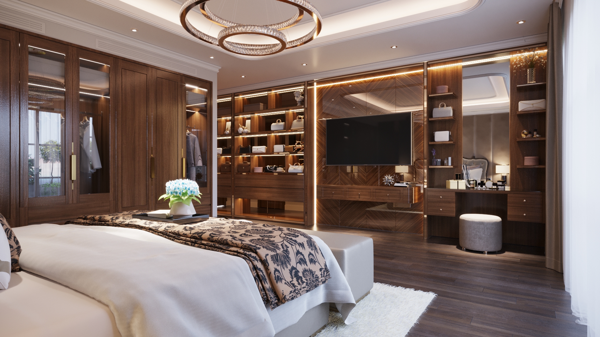 Thiết kế nội thất Biệt Thự tại Hồ Chí Minh Phòng ngủ Master 1676733542 4