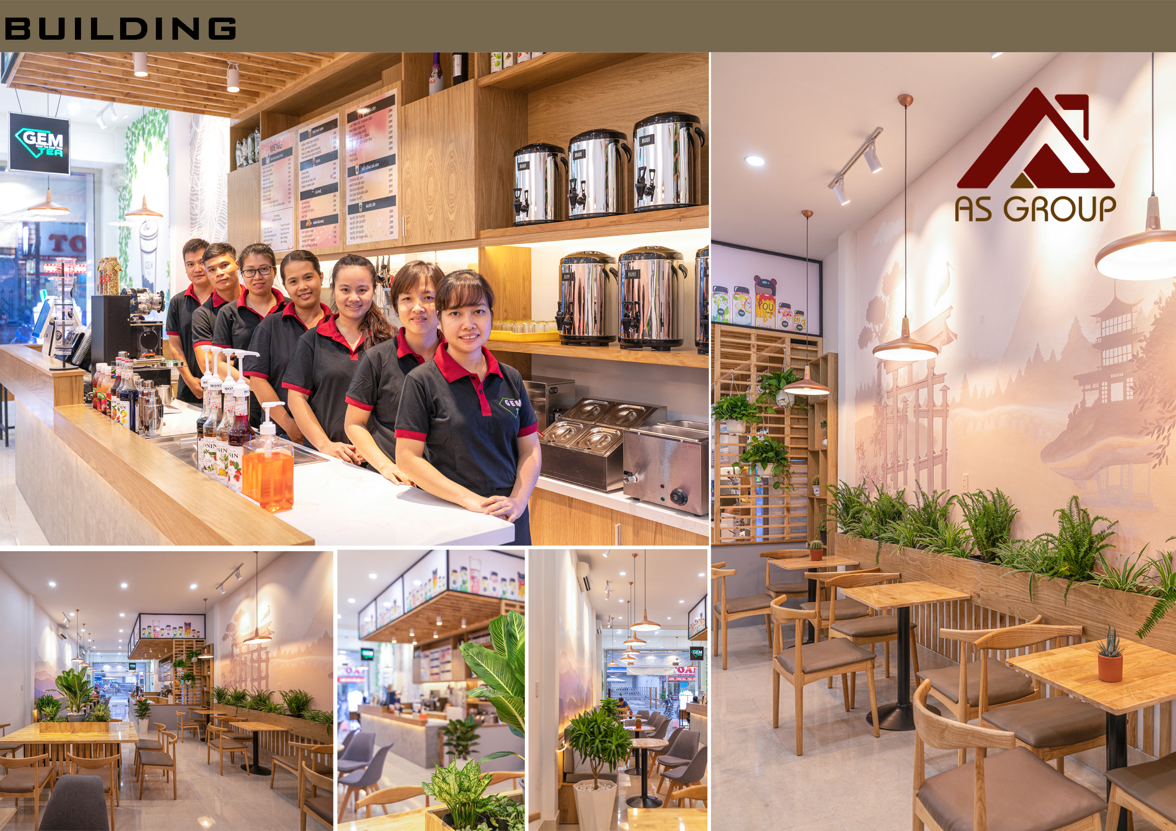 thiết kế nội thất Cafe tại Hồ Chí Minh Trà Sữa I G.E.M TEA HOUSE 10 1565140066