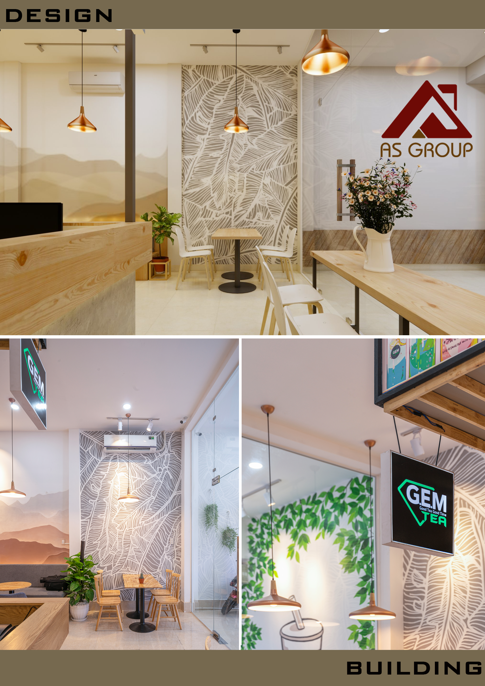 thiết kế nội thất Cafe tại Hồ Chí Minh Trà Sữa I G.E.M TEA HOUSE 6 1565140064