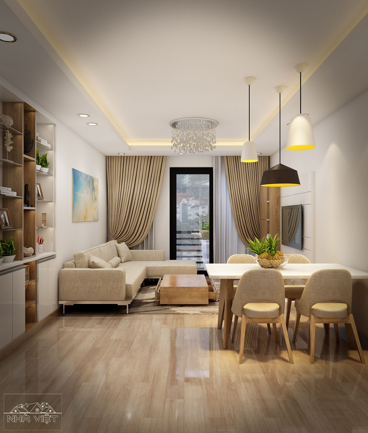 thiết kế nội thất chung cư tại Hà Nội Apartment 75sq in Park Hill 0 1534402544